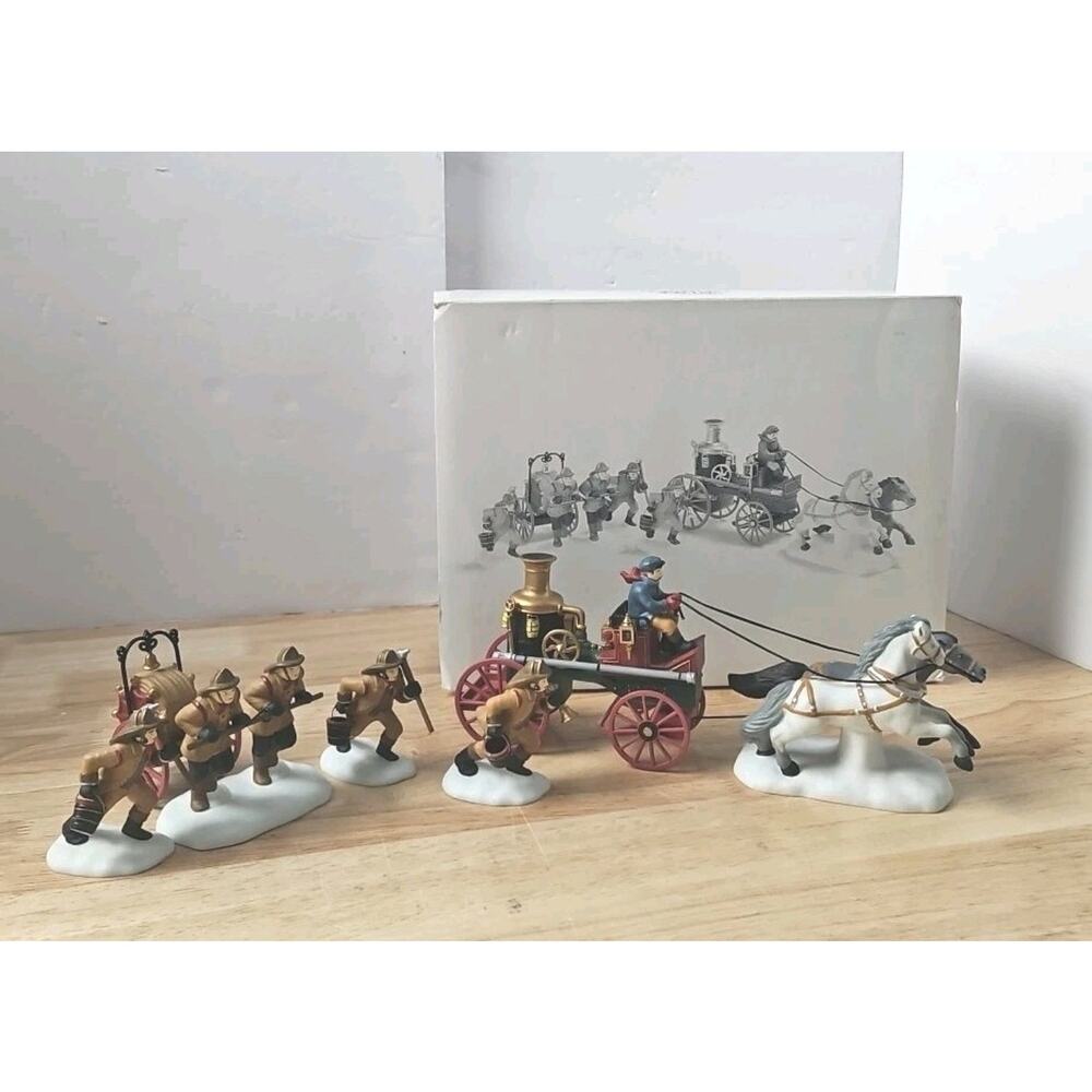 Dept 56 Heritage Village Collection "The Fire Bridgade Of London Town" 58406